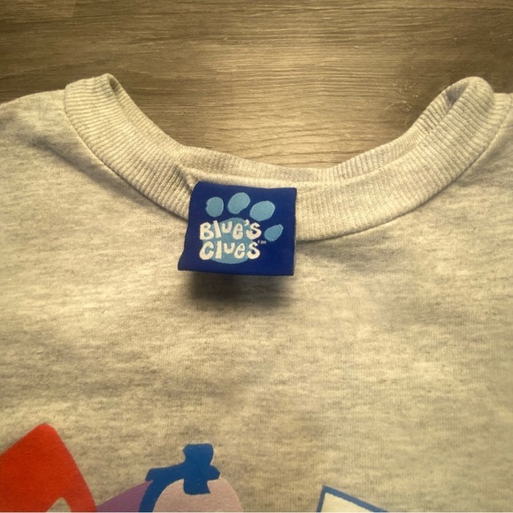 Vintage Viacom 1999 sweater RARE Gray/Blue’s Clues sweater Size 5 - Picture 3 of 7